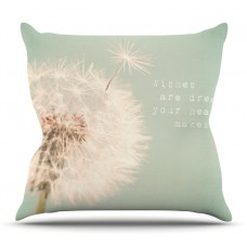 East Urban Home Wishes Are Dreams by Debbra Obertanec Outdoor Throw Pillow EAUH1329